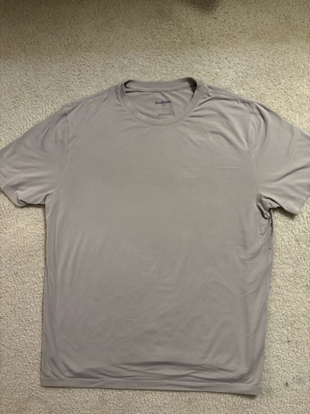 Goodfellow & Co Short-Sleeve Crew Tee in Light Taupe - Picture 3 of 6
